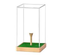 F Fityle Golf Ball Display Box Storage Box Dustproof Multipurpose with Tee Golf Protection Cover for Collections Single Ball Earphone