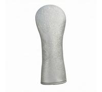 F Fityle Golf Head Cover Women PU Leather Silver Glitter Driver Headcover Scratch Resistant Stitched Edge Wipe Clean Surface Suitable for Golf Bag Storage Commute Travel