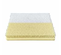 F Fityle Golf Hitting Mat Simulator With Course Like Nylon Bristles Grip Rubber Base Two Sided Texture Suitable for indoor practice outdoor training backyard, White-beige, 39-5x29-5cm