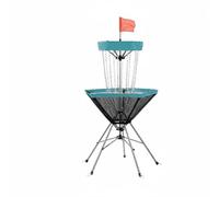 F Fityle Golf Throwing Target Net Stand Frame Target Goal Portable Folding Build With Securing Rings Stable Steel Oxford Nylon Suitable for outdoor training group skill building, Green