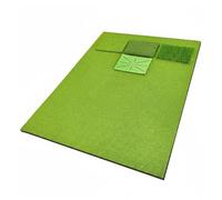 F Fityle Golf Training Pad Golf Hitting Mat Swing Practice Mat Impact With Swappable Turf Textures And Anti Skid Bottom Suitable for Home Backyard Driving Range 120cmx150cmx150cm