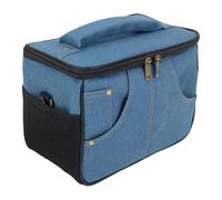 F Fityle Guitar Amplifier Storage Case Travel Carry Bag Multifunctional Shockproof Gig Bag Speaker Organizer for DJ Musician, Blue 25x13x18cm