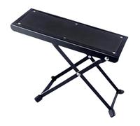 F Fityle Guitar Footstool 4 Level Adjustable Anti Slip Pad Accessory Multipurpose Steel Material for Stage Performance Folding Design