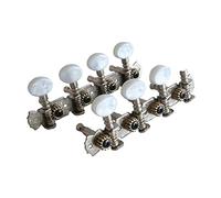 F Fityle Guitar Machine Heads Tuning Pegs Tuning Keys for Mandolin Banjo and 8 String Guitars Instruments Double Hole Chrome Plating 4L 4R