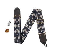 F Fityle Guitar Strap Bass Guitar Strap Adjustable Leisure Premium Multipurpose Stylish Practical Replacement Gift Accessories, blue
