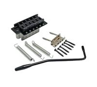 F Fityle Guitar Tremolo Bridge Single Rocking Tremolo Bridge System Accs Heavy Duty 6 String Electric Guitar Parts for Show Repairing, black