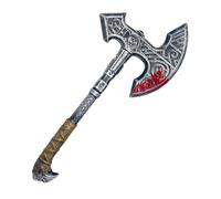F Fityle Halloween Axe Toy Fake Hatchet Funny Decorations Scary Axe Halloween Prank Props for Carnival Party Lumberjack Cosplay, Silver Gold