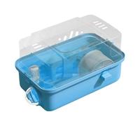 F Fityle Hamster Cage Small Animal Cage Portable Large Creative Clear Habitat House, for Small Animals Rats Guinea Pigs Bunny Mice, Blue