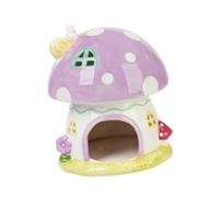 F Fityle Hamster Hideout Cage Accessories Ceramic Sleeping Nest Hamster Habitats Play and Rest for Squirrels Chipmunk Mouse Hedgehog, Purple
