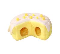 F Fityle Hamster Warm Nest Pet Tunnel Nest Comfortable Lovely Guinea Pig Cave Bed Hamster Hanging Hideout Bed for Hedgehog Small Pet, M