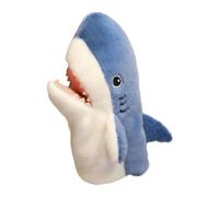 F Fityle Hand Puppet Stuffed Animal Toy Soft Teaching Tool Interactive Puppet Storytelling Puppets for Show Party Favor Stage, shark