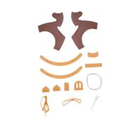 F Fityle Handbag Rocking Horse Decorations Bag Accessories PU Leather Easy to Assemble Cute Pony Adornment Keychain for Birthday Gifts, Brown
