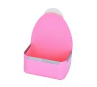 F Fityle Hay Feeder Grass Frame Rack Anti Bite Edge Design Professional Food Basket Feeding Bowl for Ferrets Small Animals, Pink