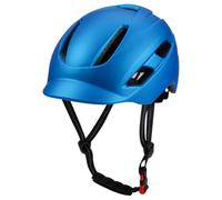 F Fityle Headgear Bike Helmet Road Helmet PC With 11 Vent Cuts Removable Visor Fresh Washable Inner Pads Dial Suitable for commuting short trips daily, Blue, L 57-61CM