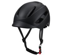 F Fityle Headgear Bike Helmet Road Helmet PC With 11 Vent Cuts Removable Visor Fresh Washable Inner Pads Dial Suitable for commuting short trips daily, Black, M 52-58CM