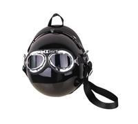 F Fityle Helmet Shaped Bag Creative Shoulder Bag for Party Men Shopping Cycling Traveling, Black