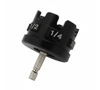 F Fityle Hex Nut Extractor Nut Driver Bit Adapter with Hex Shank Aluminum Housing Impact Resistant for Fast Nut Running Suitable for Contractors retrofit Work Equipment Assembly, Aluminum
