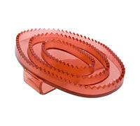 F Fityle Horse Grooming Brush Rubber Curry Comb Soft PVC Bristles Horse Grooming Tool Random Color