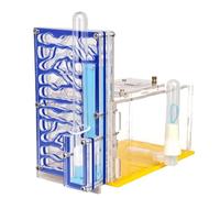 F Fityle Housing Nest Habitat Transparent Acrylic with Feeder Farm Display Box for Gift Lovers Birthday Decor Children's Day, Blue