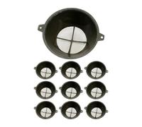 F Fityle Industrial Mesh Paint,Paint Strainer Reusable Funnel for Granular Vehicles Automotive Paints House Food Residue, 10Pcs 15x6.5cm