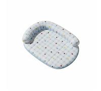 F Fityle Industrial Pad Cooling Latex Memory Foam Dog Bed Breathable Raised Edge Pet Cushion Suitable for Small Dog Household, Blue Plaid Polka Dot, S 45x35cm For Pets Under 5 Catties