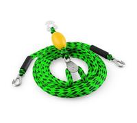 F Fityle Inflatable Tow Rope Bungee Dock Line Pulley Tether With Floats Hooks Polyethylene Line Distributes Load And Prevents, style to 1, Green, Black