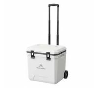 F Fityle Insulated Rolling Wheeled Chest Portable Container Large Capacity Pull Handle Multi-Layer Insulation Suitable for Stalls Delivery Runs Outdoor Activities, White