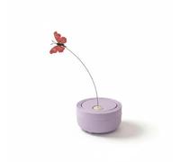 F Fityle Interactive Play Rod Cat Teaser With Automatic Rotating Butterfly Sturdy Steel Wire Engaging Movement RGB Light Flashing Suitable for indoor cats living rooms bedrooms pet corners, Purple