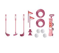 F Fityle Interesting Kid Golf Practice Game Play Set Outdoors Exercise Toys Golf Toy for Toddler, Pink