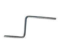F Fityle Jazz Drum Z Shape Rod Percussion Drum Arms Accessory Mount Cowbell Parts Stainless Steel Good Grip Cymbal Arm Holder Extension Clamp, Z Shape Rod