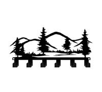 F Fityle Key Holder for Wall Towel Rack Wall Art over The Door Hook Kitchen Utensil Rack for Bag, Farmhouse, Doorway Bathroom Umbrella