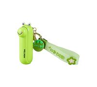 F Fityle Keychain Fan, Small Fan Mini Fan, USB Rechargeable Girls 3 Speeds Mini Cooling Fan, Folding Personal Fan for Outdoor Home Travel Camping, Frog Green