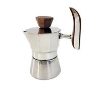 F Fityle Kitchen Display Stand Coffee Sculpture Tabletop Ornament Counter Decor Coffee Bar Accessory Stainless Steel And Wood Polished Finish Elegant Suitable , 15.5 X 9 X 18 Cm , Modern Minimalist