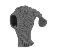 F Fityle Knitted Hat for Small Dogs, Winter Dog Hat, Noise Reduction, Windproof, Earmuffs, Pompoms, Suitable for Most Dog Breeds, Travel, M