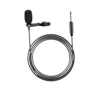 F Fityle Lapel Microphone Lavalier Microphone Multipurpose Portable with 3.5mm Jack Clip on Mini Lapel Mic for Phone Live Stream Vlog