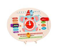 F Fityle Learning Clock for Kids, Teaching Clock Learn about Seasons/Months/Days of Week/Time Telling Kids