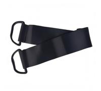 F Fityle Lower Limb Training Exercise Of Motion Strap With Metal D- Closure Polyester Strap Suitable for home training recovery stretches, Black, 1.5m