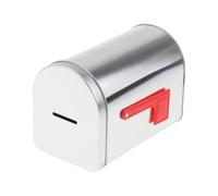 F Fityle Mailbox Letterbox,Windproof,Christmas,Modern Mail Insertion Metal Mail Box Postbox for Gate Office Door External Decoration, Silver