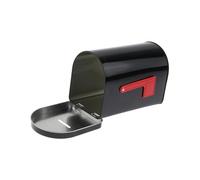 F Fityle Mailbox Letterbox,Windproof,Christmas,Modern Mail Insertion Metal Mail Box Postbox for Gate Office Door External Decoration, Black