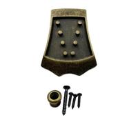 F Fityle Mandolin Tailpiece for 8 String Mandolins Guitar Traditional with Mounting Screws Direct Replaces Mandolin String Plate, bronze