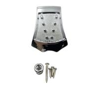 F Fityle Mandolin Tailpiece for 8 String Mandolins Guitar Traditional with Mounting Screws Direct Replaces Mandolin String Plate, argent