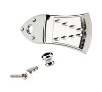 F Fityle Mandolin Tailpiece with Screws Surface Polished Sturdy String Plate Musical Instrument Parts for 8 String Mandolin Guitar