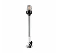 F Fityle Marine Navigation Beacon Lamp Stainless Steel Adjustable Rotating Base Construction Suitable for Boat Watercraft Harbor Passage, 303mm, Stainless Steel Adjustable Base