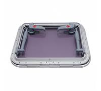 F Fityle Marine Rectangular Window Boat Porthole Skylight With Aluminum Alloy Frame And For Light Diffusion And Air Exchange Suitable for sailboat cabins deck , Cutout 507x392mm