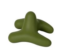F Fityle Massage Ball Deep Tissue Massager Trigger Point Roller Muscle Relaxer Silicone Tool with Soft Matte Surface for Comfortable Grip Suitable for Travel Home use, Forest Green