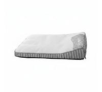 F Fityle Mat Cooling Dog Bed Mat Pet Cooling Pad Dog Cushion Dog Mattress With Breathable Material And Foam Pearl Fill Removable Cover Machine Washable, Silver Gray, L-80x64x13 Cm