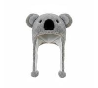 F Fityle Men Knit Hat Koala Fuzzy Beanie Cartoon Soft Nylon Material Insulation for Winter Commutes Daily Wear Theme Gatherings Photo Occasions