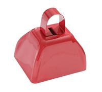 F Fityle Metal Cowbell Cow Bell with Handle Loud Noisemaker Noise Maker for New Years Celebrations Football Games Cheering Weddings, Red