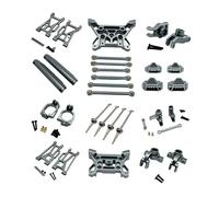 F Fityle Metal Modification and Upgrade Kit RC Car Part Replacement High Performance Supplies Sturdy Professional Accessory for 1/10, Titanium