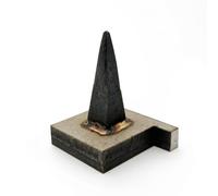 F Fityle Metalworking Anvil Bench Jewelers Forging Flat Working Face Smooth Surface Heavy Solid Construction for Shaping and Planishing, 75x70x60mm, Anvil with Base
